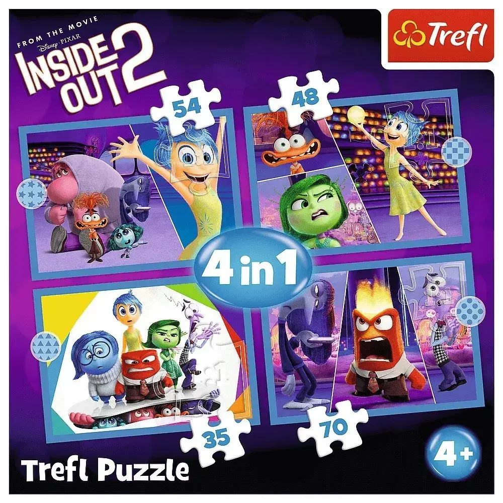 TREFL Puzzle 4in1 Emotions Inside Out 2 Photo 6