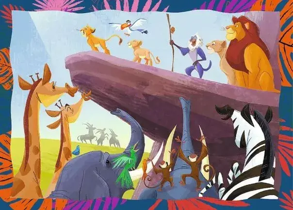Пазл TREFL Puzzle 4w1 Brave Lion King Photo 3