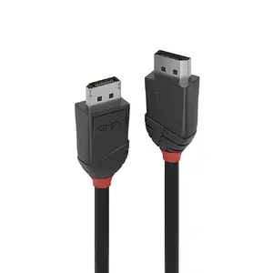 DisplayPort Cable Lindy 2m DisplayPort 1.2 Cable Black Line