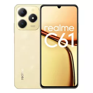Viedtālrunis realme C61 17.1 cm (6.74") 6 GB 256 GB Zelta