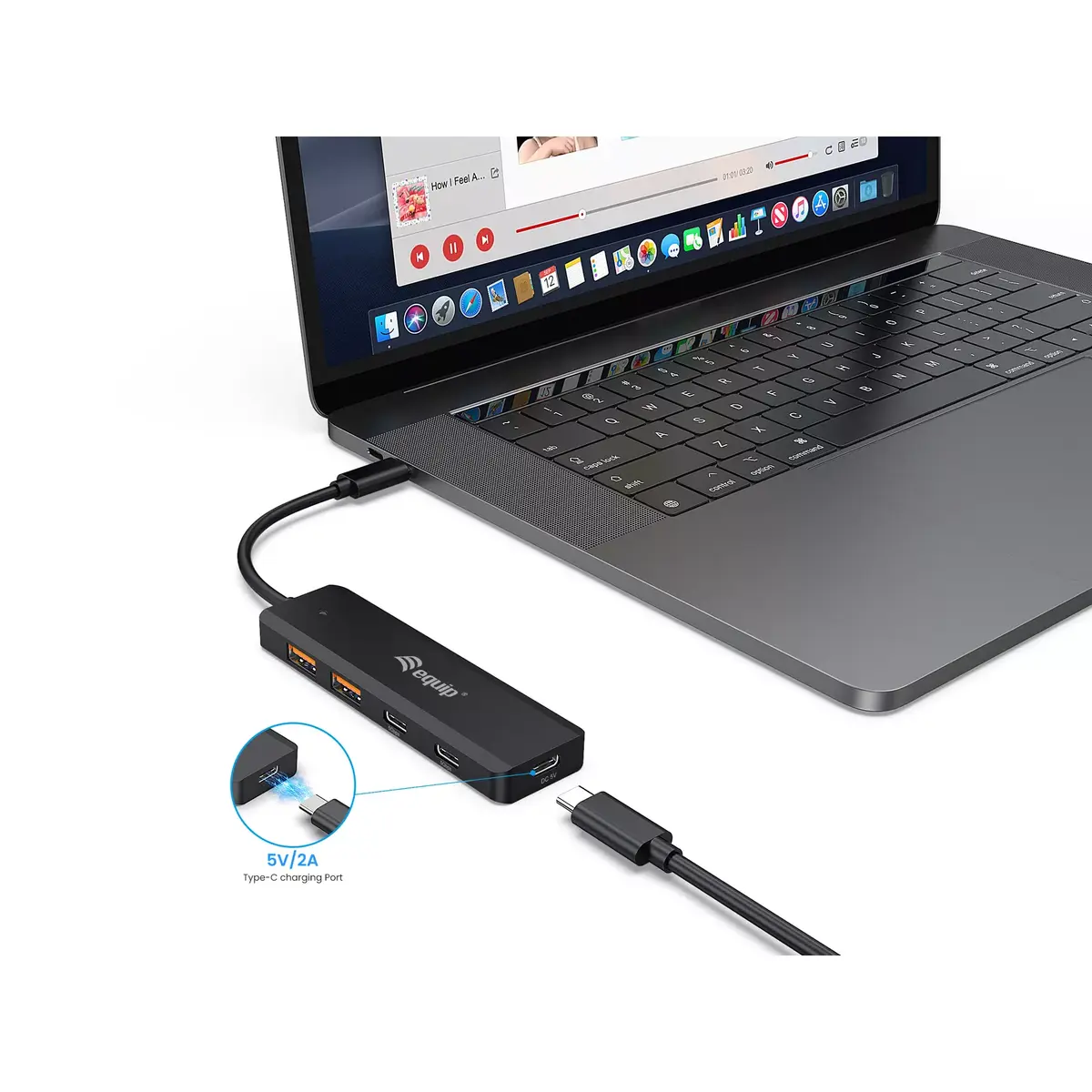 USB Хаб Equip USB-C 4-Port USB 3.2 Gen 2 Photo 5
