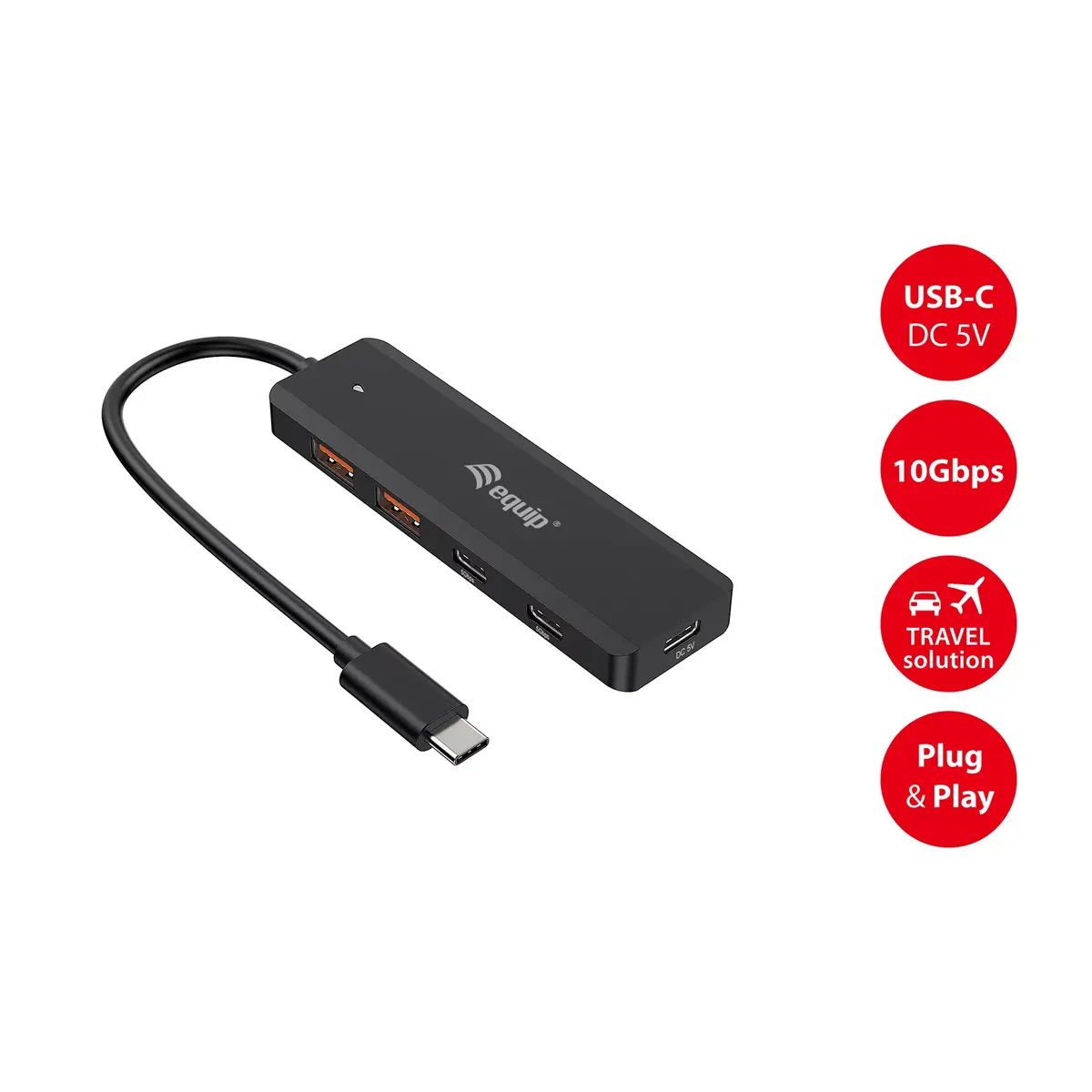 USB Хаб Equip USB-C 4-Port USB 3.2 Gen 2 Photo 6