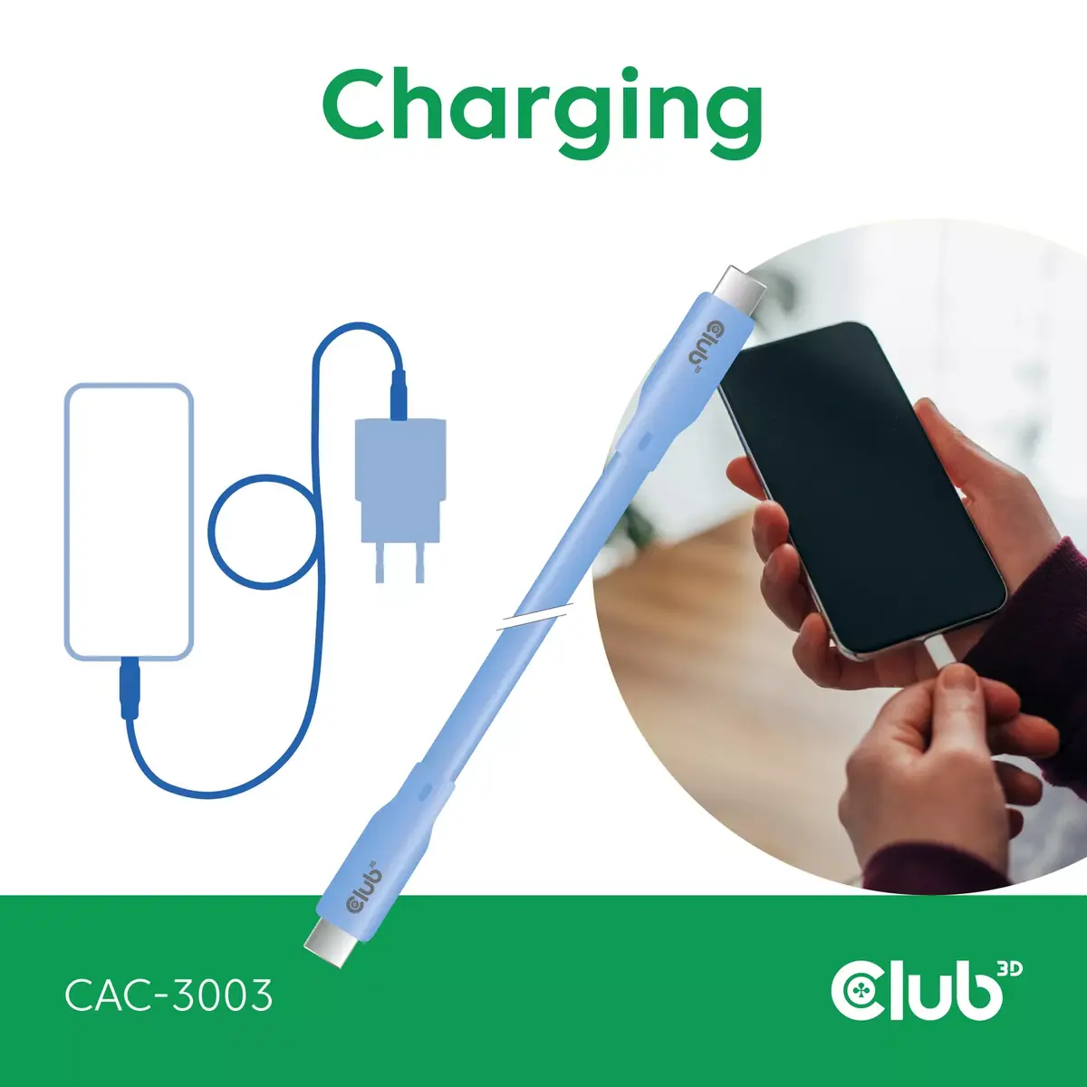 USB C кабель CLUB3D CAC-3003 Photo 4