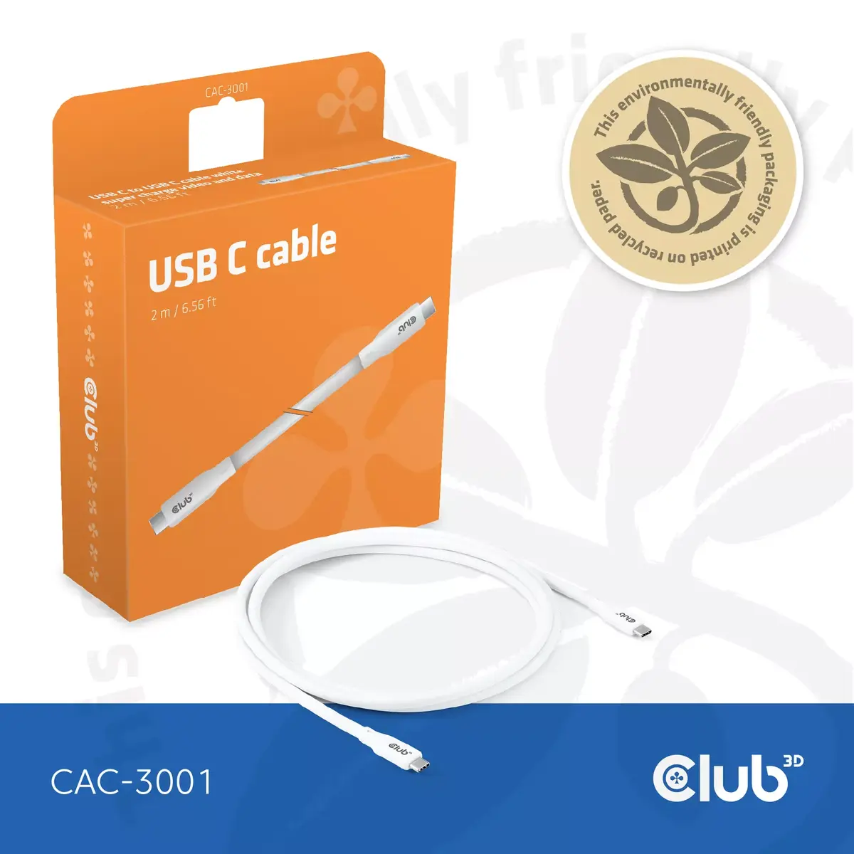 USB C кабель CLUB3D CAC-3001 Photo 8
