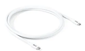 Club 3D USB Type-C to USB Type-C Cable USB4 Gen 2x2 20 Gbit/s 2 m White CAC-3001