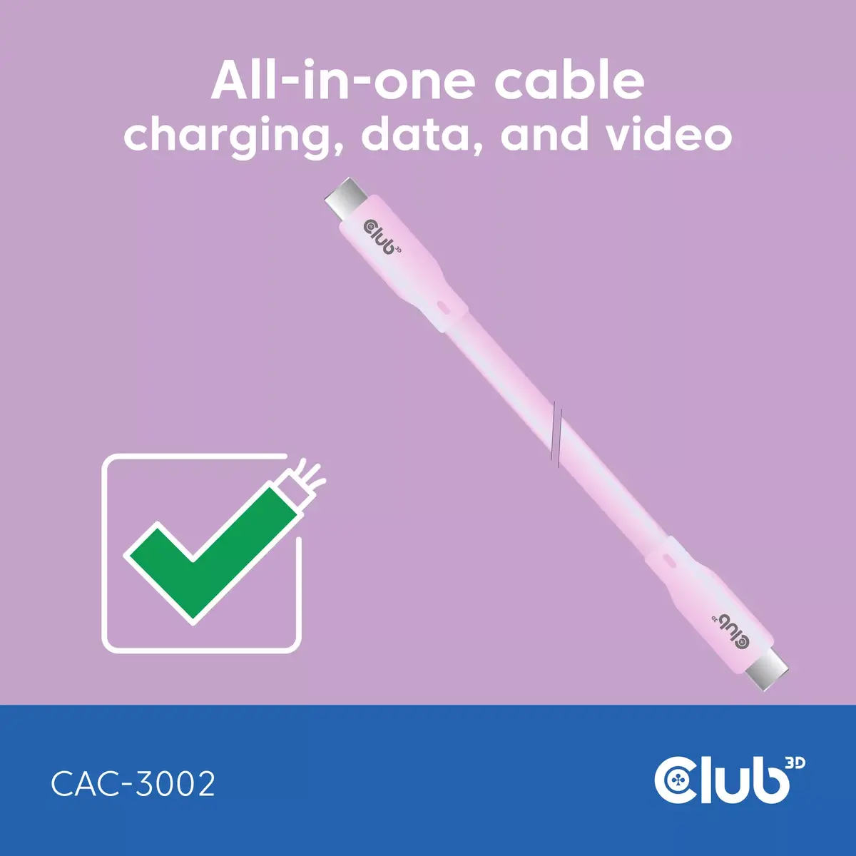 USB C кабель CLUB3D CAC-3002 Photo 3
