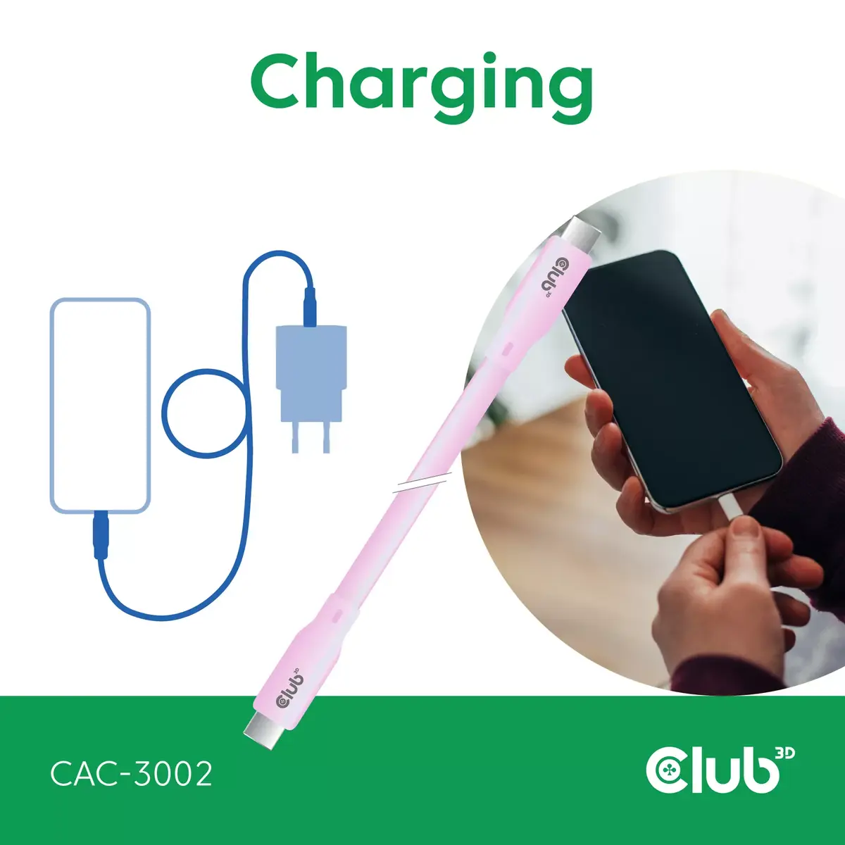 USB C кабель CLUB3D CAC-3002 Photo 4