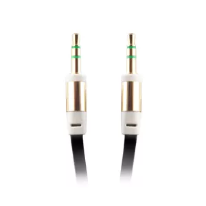 Forever HQ AUX vads 3,5 mm -> 3,5 mm 90 cm Melns 