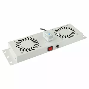 Rack piederums Lanview RAF115WH 2 ventilatori Balts Tērauds