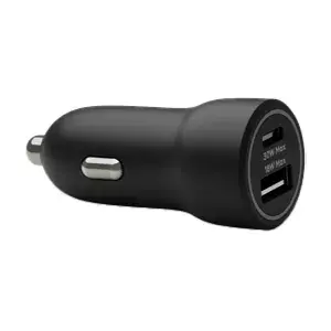 Автомобильное зарядное устройство dbramante1928 re-charge USB-C 30W USB-A 18W Черное