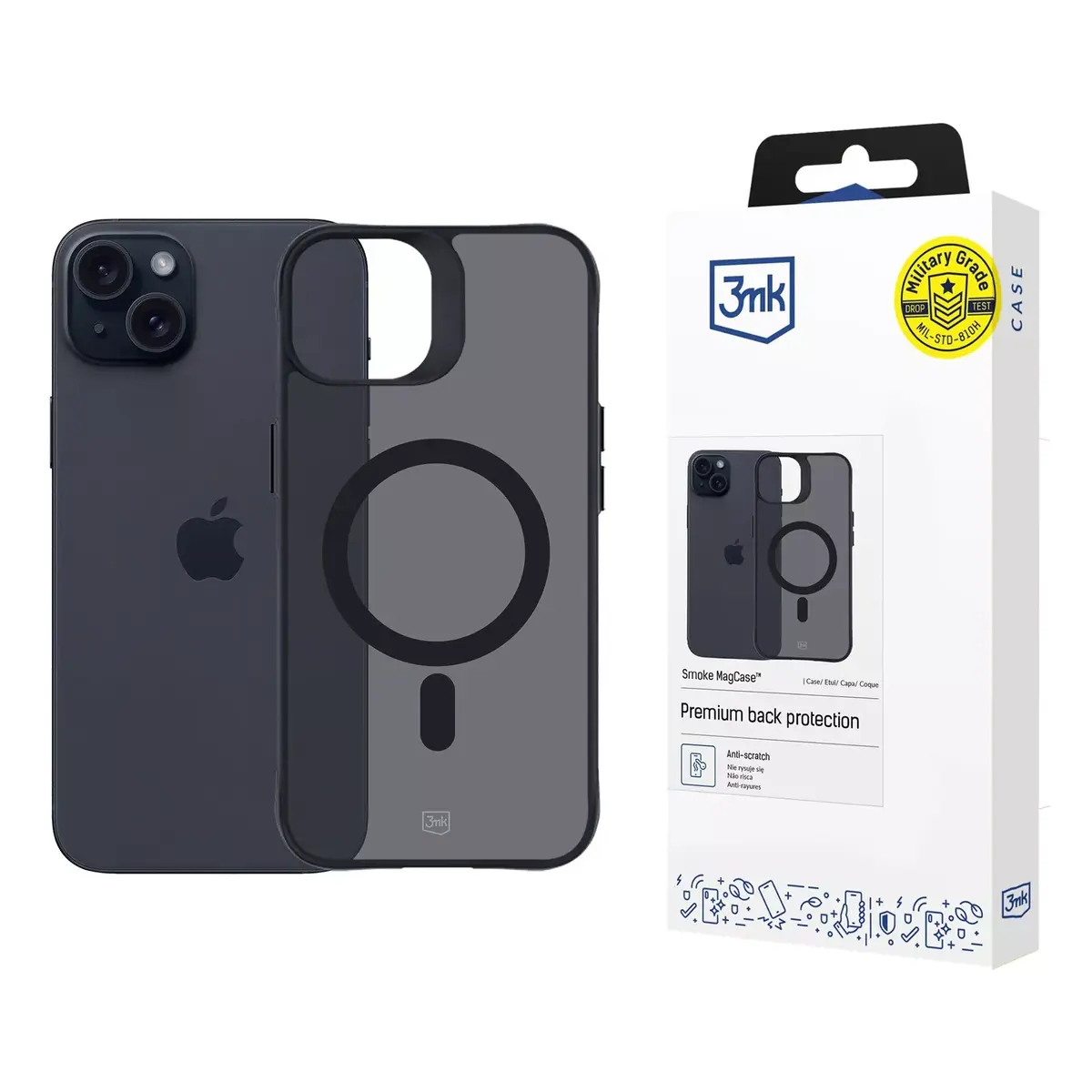 Cover 3MK Smoke MagCase iPhone 15 Photo 3