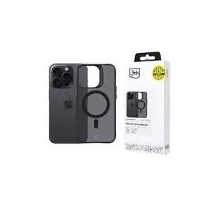 Protective phone case 3MK Smoke MagCase pro for Apple iPhone 15 Pro Max MagSafe compatible slim design