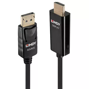 Lindy 0.5m DP to HDMI Adapter Cable HDMI Type A DisplayPort