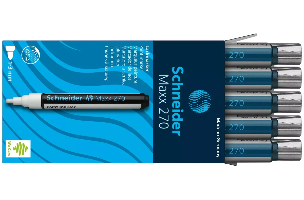 Маркер Schneider Electric Maxx 270 — серебро, средний Photo 3