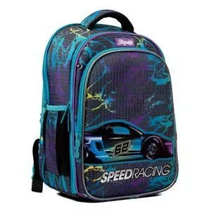 Ciets karkasa mugursoma 1 Veresnya S-98 Speed Racing, modelis 550-06666, bērniem