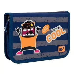 Пенал YES HP-03 Monsters с клапаном – пенал YES HP-03 с откидным клапаном