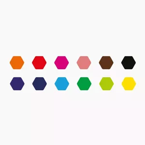 Colored pencils Carioca Plus 4.0 set of 12 — colored drawing pencils, 4.0 mm lead
