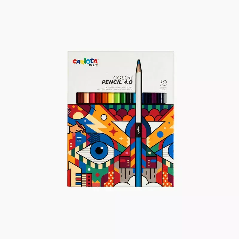 Carioca Plus 4,0 — 18 цветных карандашей Photo 2