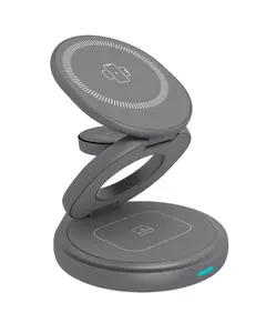 Indoor Charger ICY BOX IB-SH101-CH — Fast charging 12V, compatible with headphones, smartphone, smartwatch, 1m cable, Anthracite/Grey