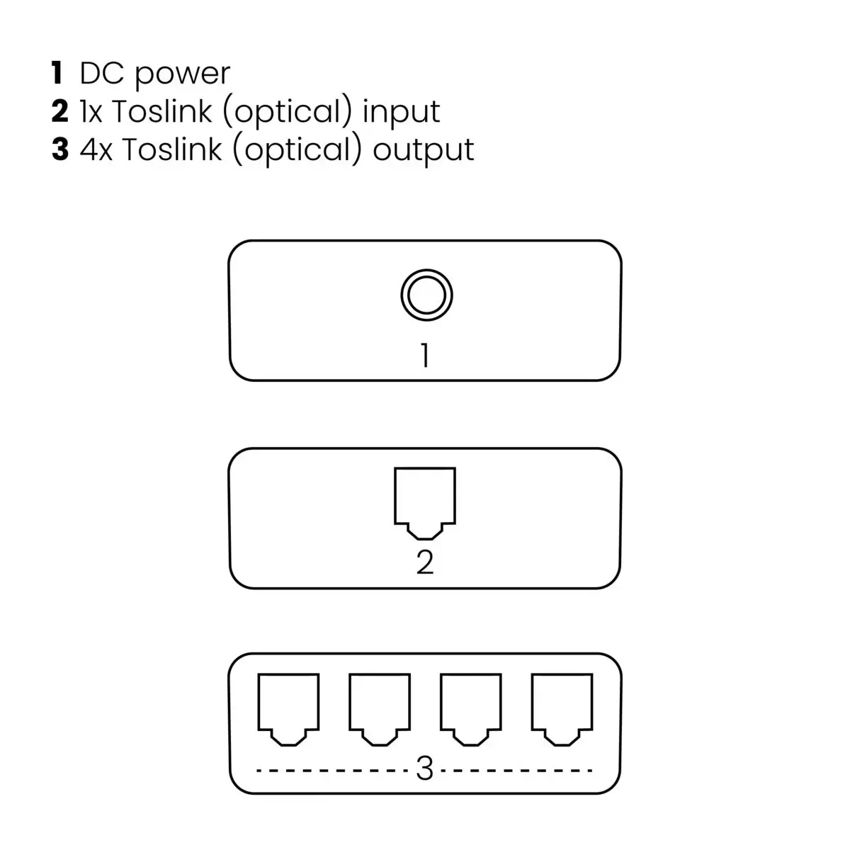 Marmitek Split TS14 optiskais Toslink dalītājs Photo 6