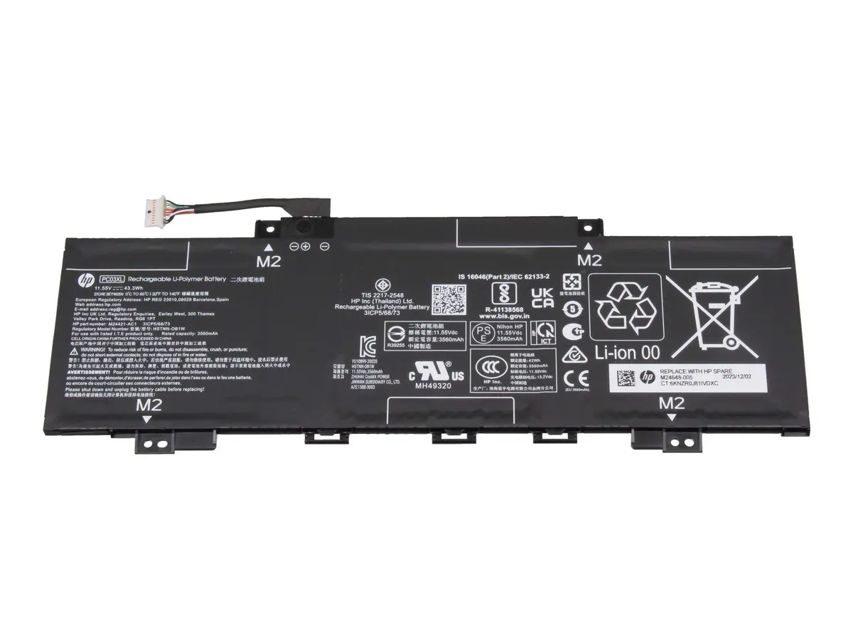 Akumulators HP PC03043XL-PL 43.3Wh Li-Polymer