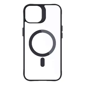 3MK Satin Armor MagCase vāciņš iPhone 14 13 Melns Caurspīdīgs