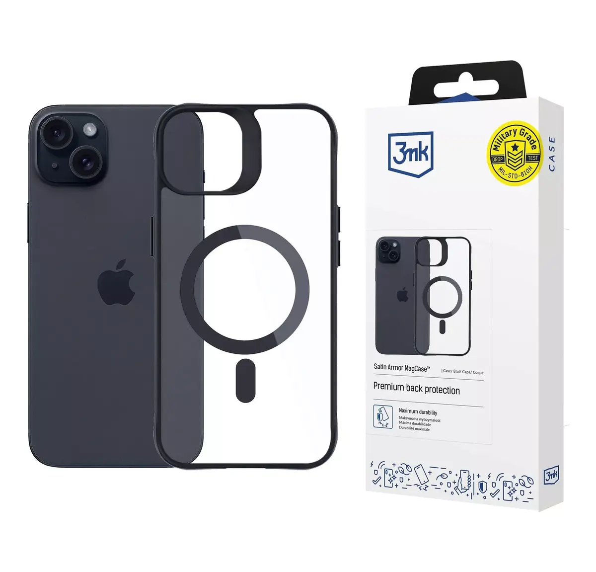 3MK Satin Armor MagCase mobilā telefona vāks iPhone 15 Plus Photo 5