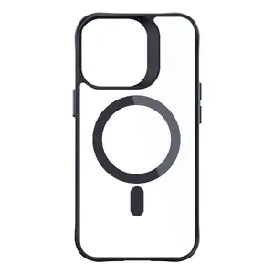 3MK Satin Armor MagCase mobile phone case Cover Black Transparent for iPhone 15 Pro 6.1 inch