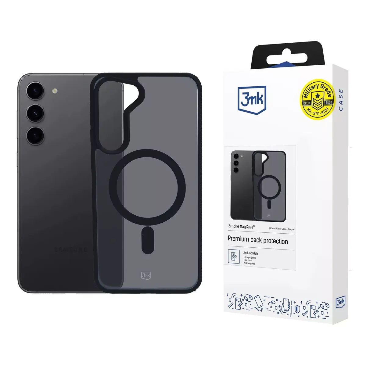Vāks 3MK Smoke MagCase Galaxy S23 5G Photo 2