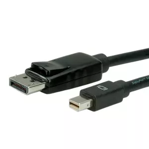 Value DP - Mini DP M/M 1 m DisplayPort Mini DisplayPort Melns