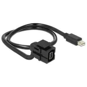 DisplayPort cable DeLOCK 86374 0.5 m Mini DisplayPort Black