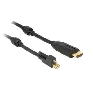 Video cable adapter DeLOCK 83731 Mini DisplayPort to HDMI 3m Black