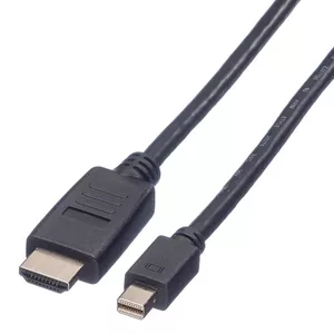 Value 11.99.5791 video kabeļu aksesuārs 2 m Mini DisplayPort Melns