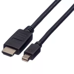 Mini DisplayPort Cable ROLINE Mini DP-HDTV M/M 2 m
