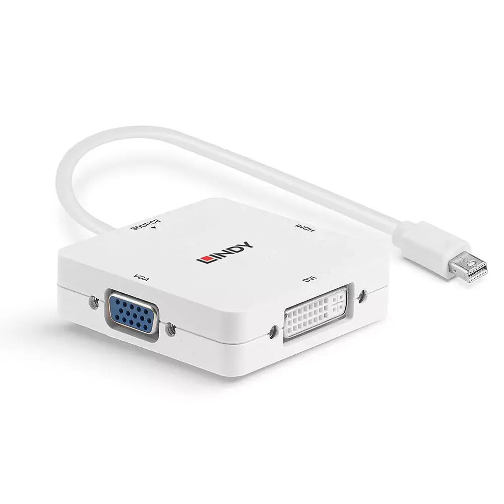 Konvertors Mini DisplayPort 1.2 uz HDMI 1.4 DVI VGA Photo 3
