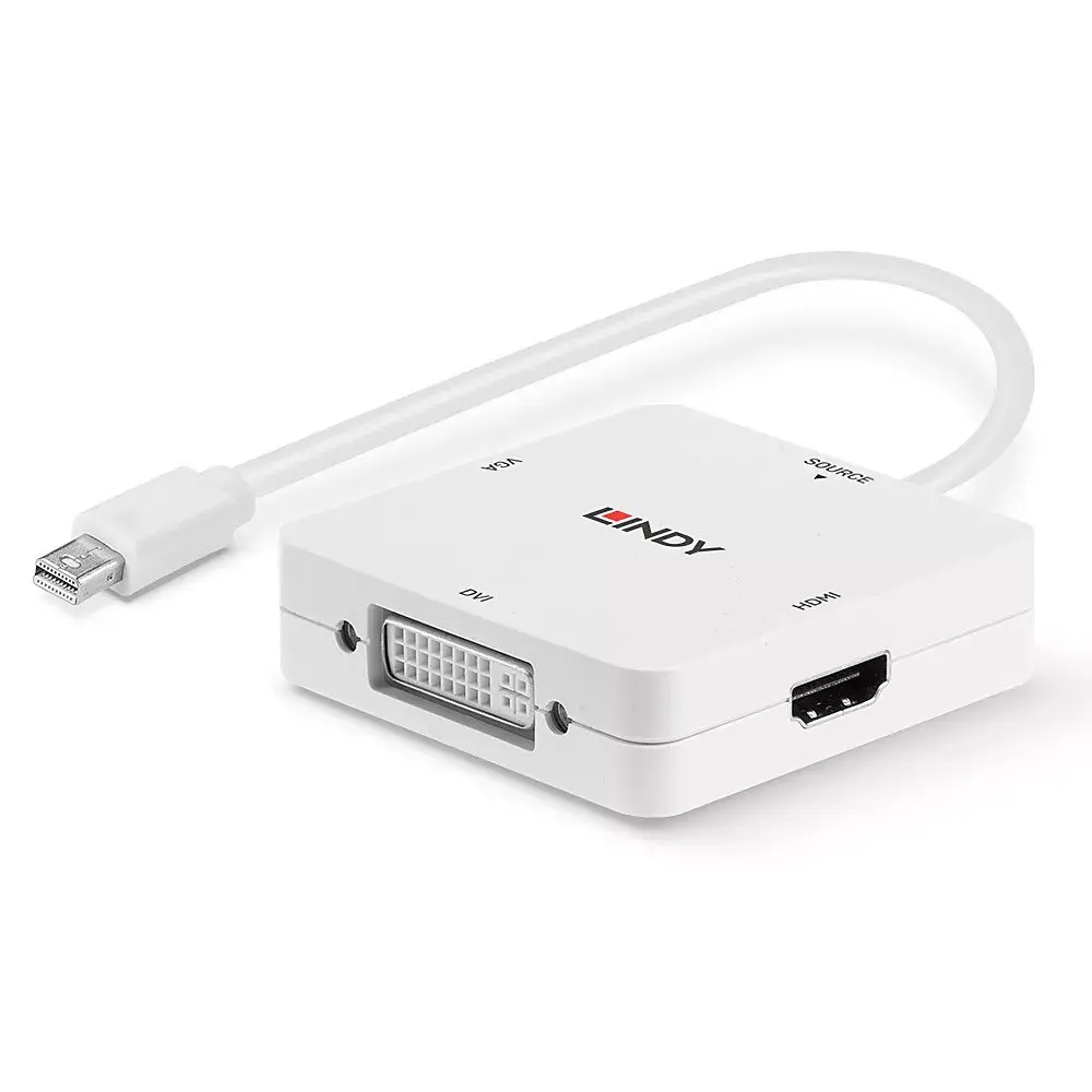 Konvertors Mini DisplayPort 1.2 uz HDMI 1.4 DVI VGA Photo 5