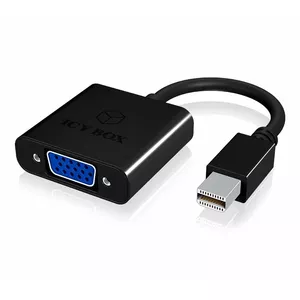 RaidSonic IB-AC539 video kabeļu aksesuārs VGA (D-Sub) Mini DisplayPort Melns