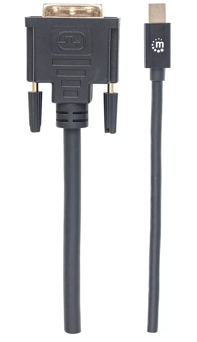Kabelis Manhattan Mini DisplayPort 1.2a uz DVI-D 24+1 Photo 4