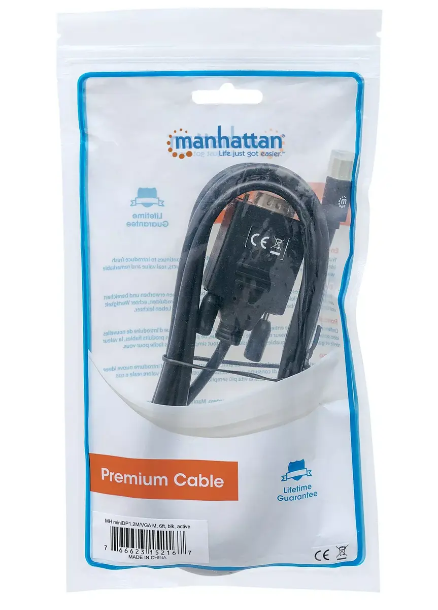 Mini DisplayPort to VGA Cable Manhattan 152167 Photo 5