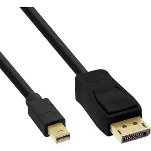 InLine Mini DisplayPort uz DisplayPort kabelis melns 0.5m
