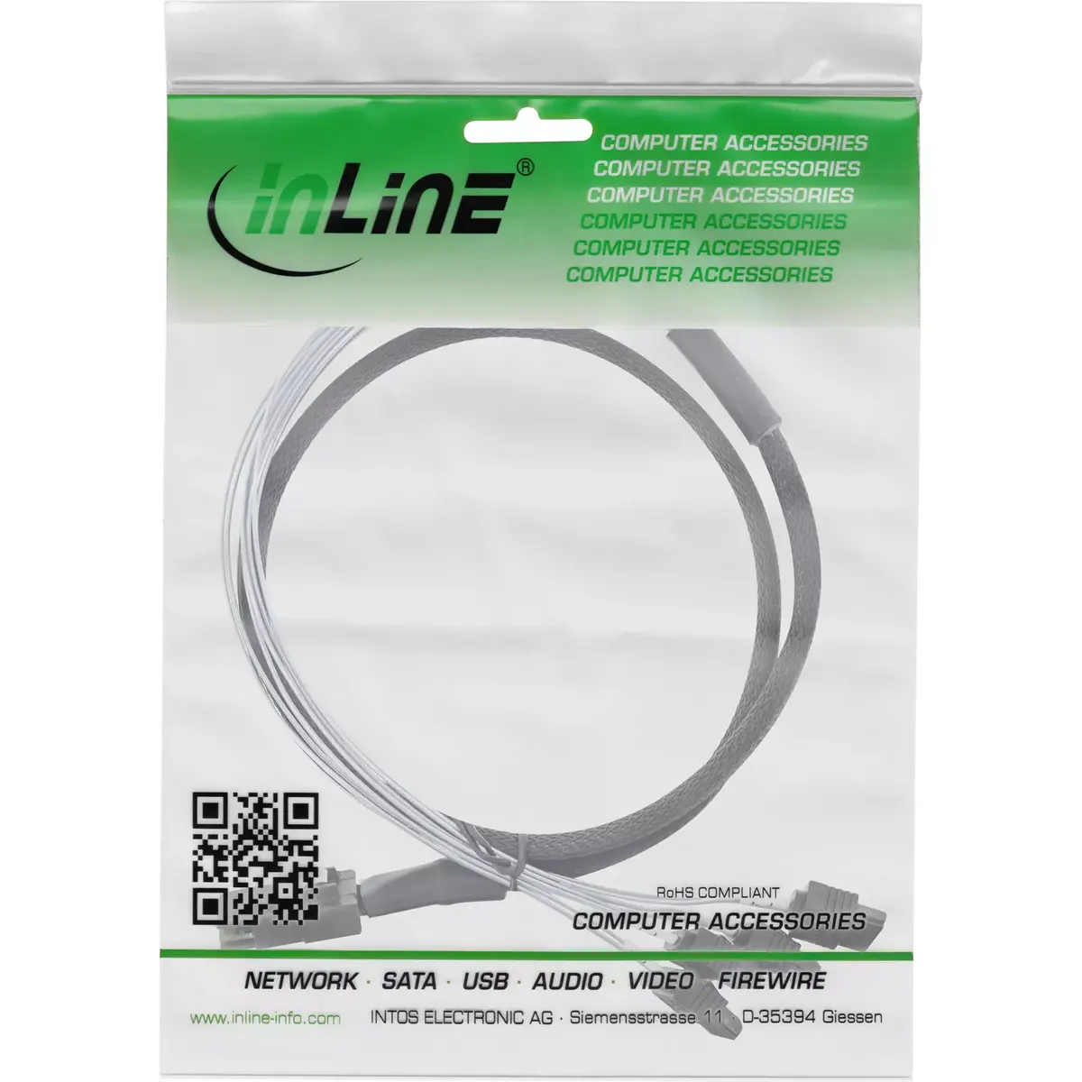 SAS Cable InLine Mini SAS SFF8087 to 4x SATA Photo 3