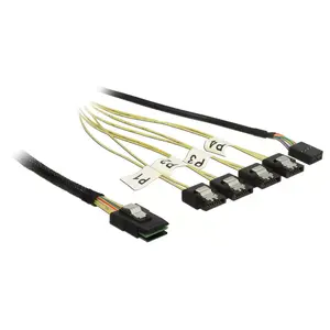 Кабель DeLOCK Mini SAS SFF-8087 на 4xSATA 7p 0.5м