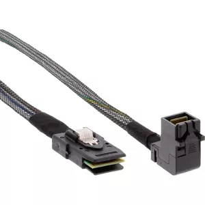 InLine Mini SAS HD Cable SFF-8643 angled to SFF-8087 0.5m