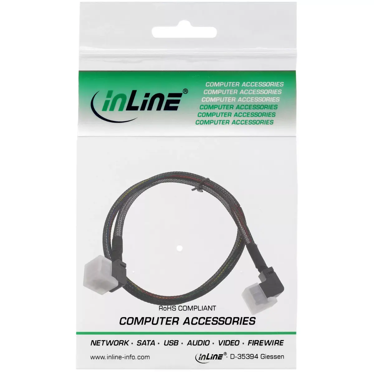 InLine Mini SAS HD kabelis SFF-8643—SFF-8643, 1 m Photo 2