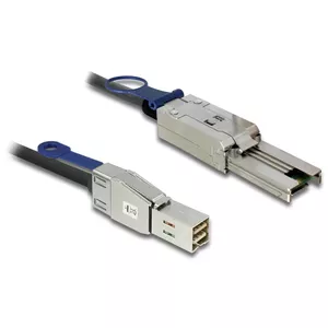 Сетевой кабель DeLOCK 83734 Mini SAS HD SFF-8644 к Mini SAS SFF-8088 1м Черный