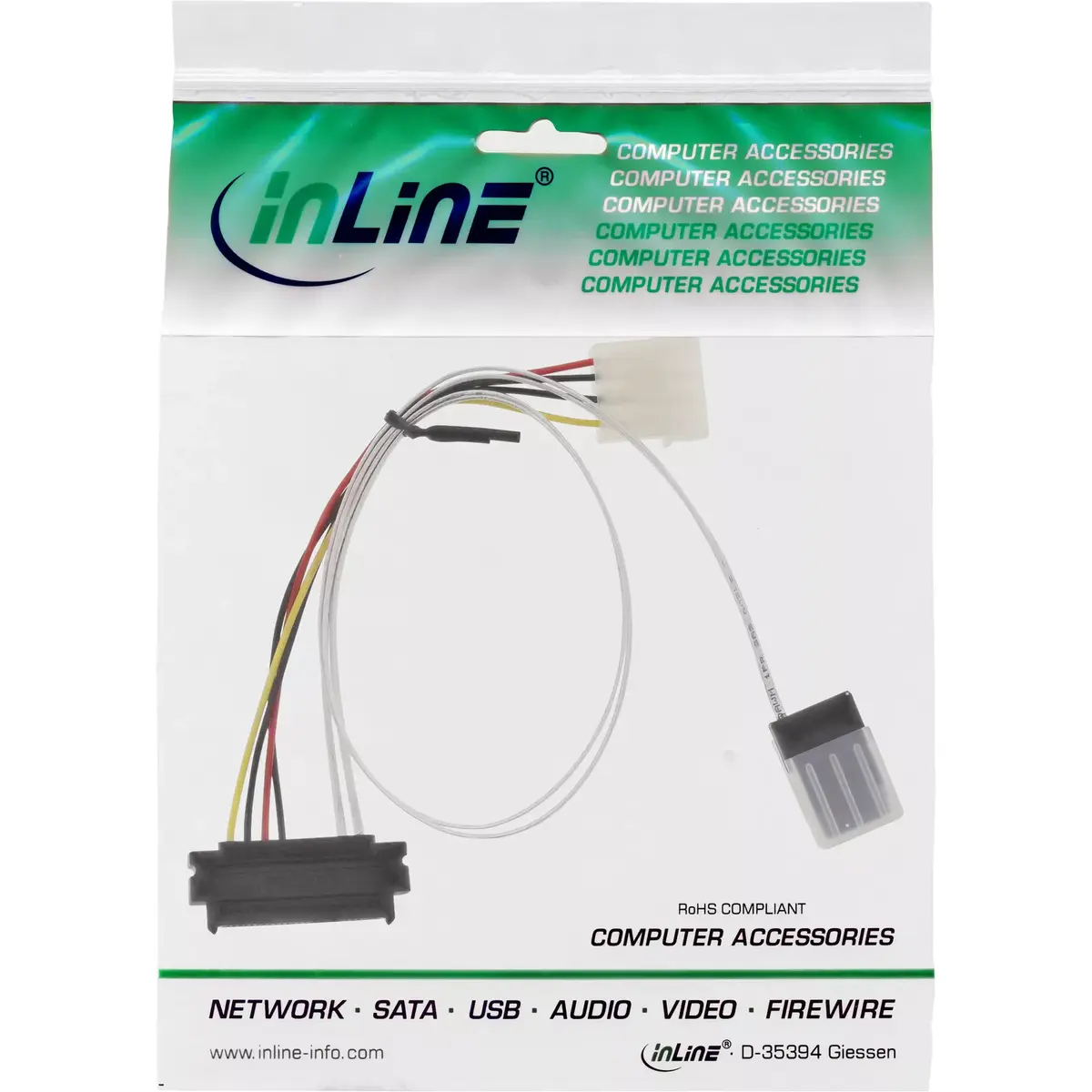 InLine SAS cable SFF-8087/SAS SFF-8482+power Photo 2