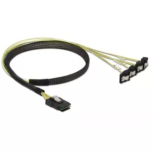 Internal power cable DeLOCK 85686 0.5 m Mini SAS SFF-8087 to 4 SATA