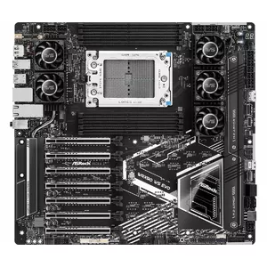 ASRock WRX90 WS EVO Motherboard, AMD Socket sTR5, DDR5-SDRAM, 10 Gigabit Ethernet