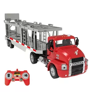 Tālvadības kravas automašīna 1:26 Double Eagle (sarkana) (Autotransportieris) E583-003
