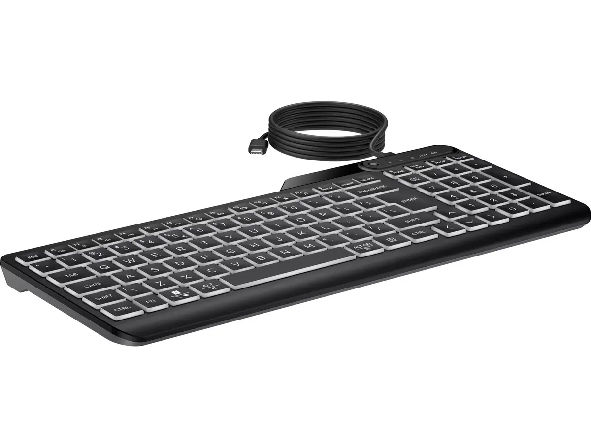 HP 400 Apgaismotā Vadu Tastatūra Photo 2